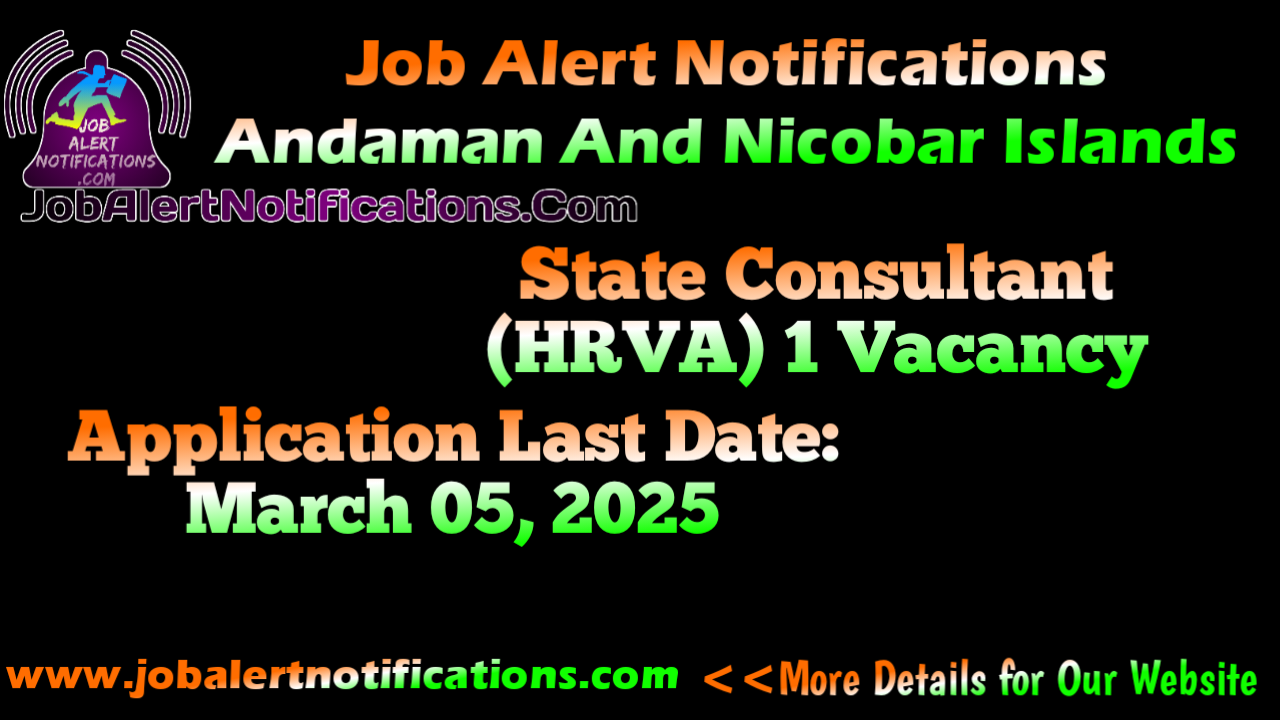 State Consultant HRVA 1 Vacancy