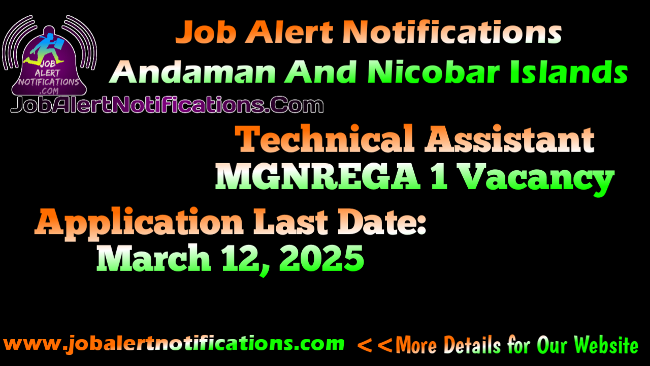 Technical Assistant MGNREGA