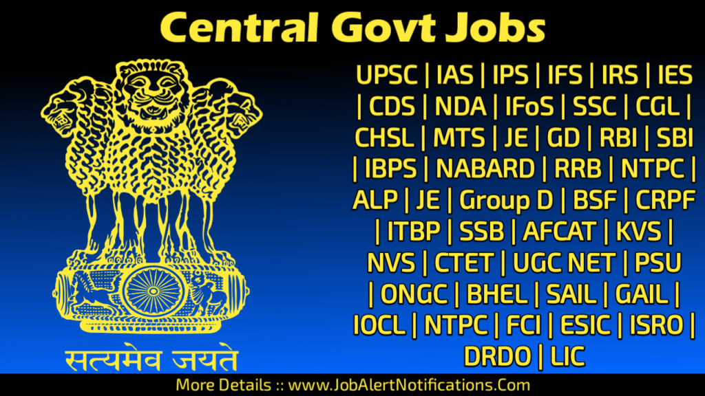 Central Govt Jobs