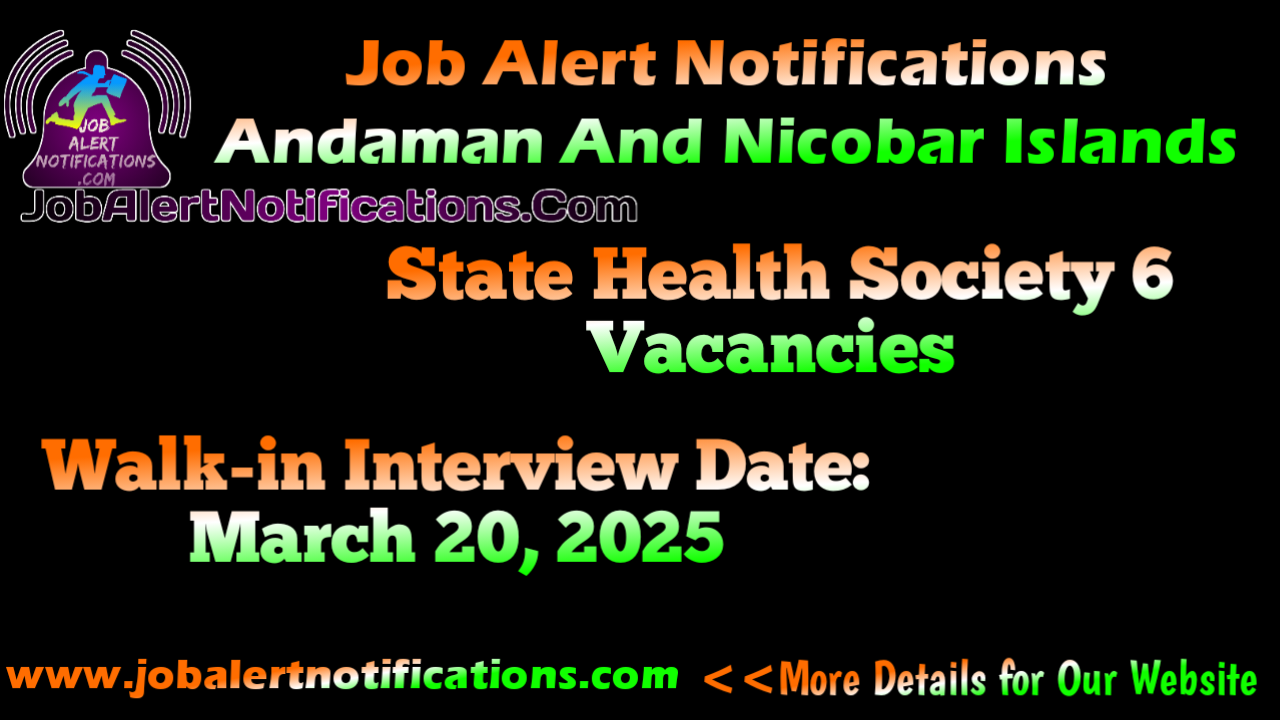 State Health Society 6 Vacancies